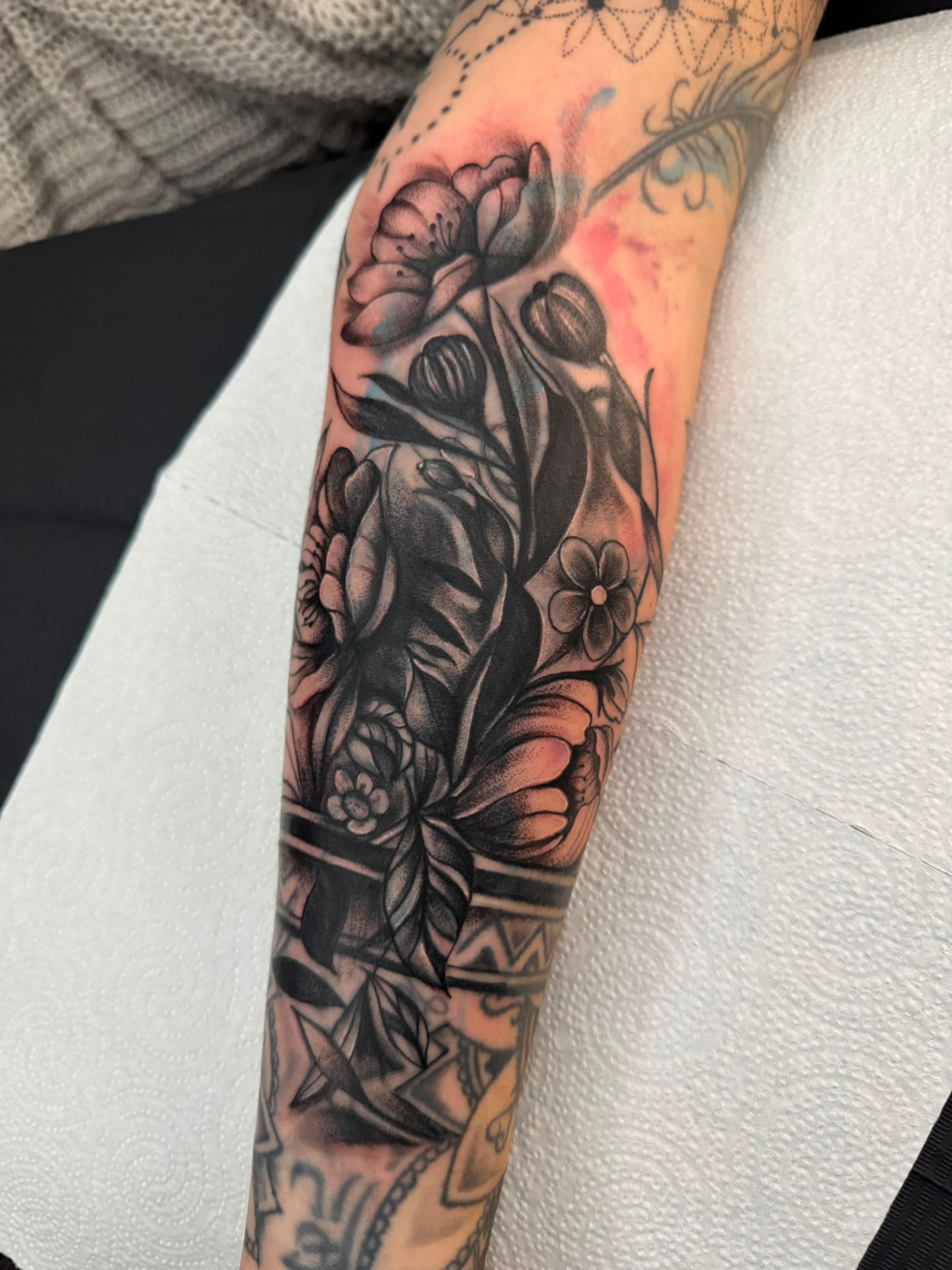 Cover-up · Unterarm – nachher