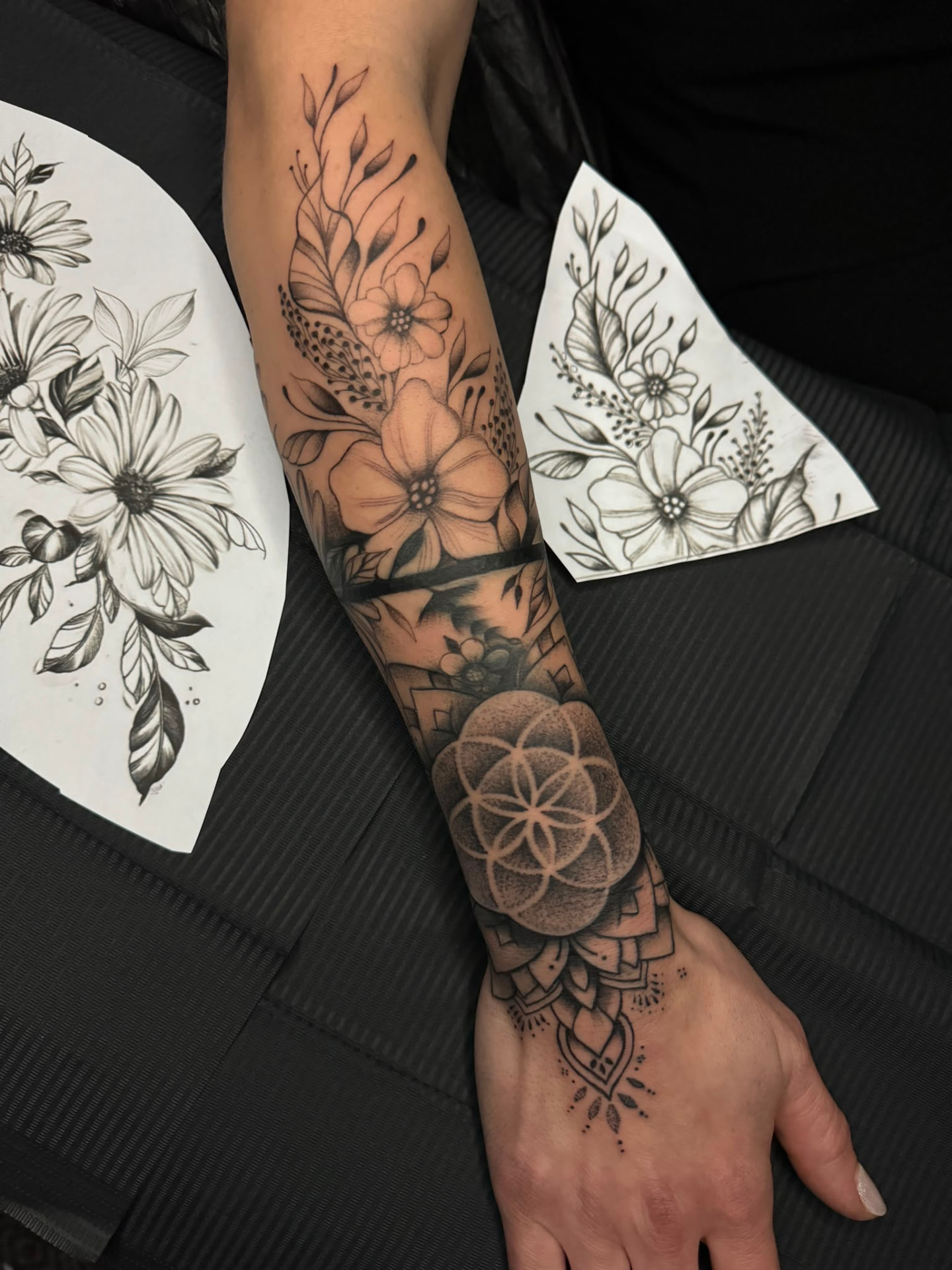 Cover-up · Unterarm – nachher