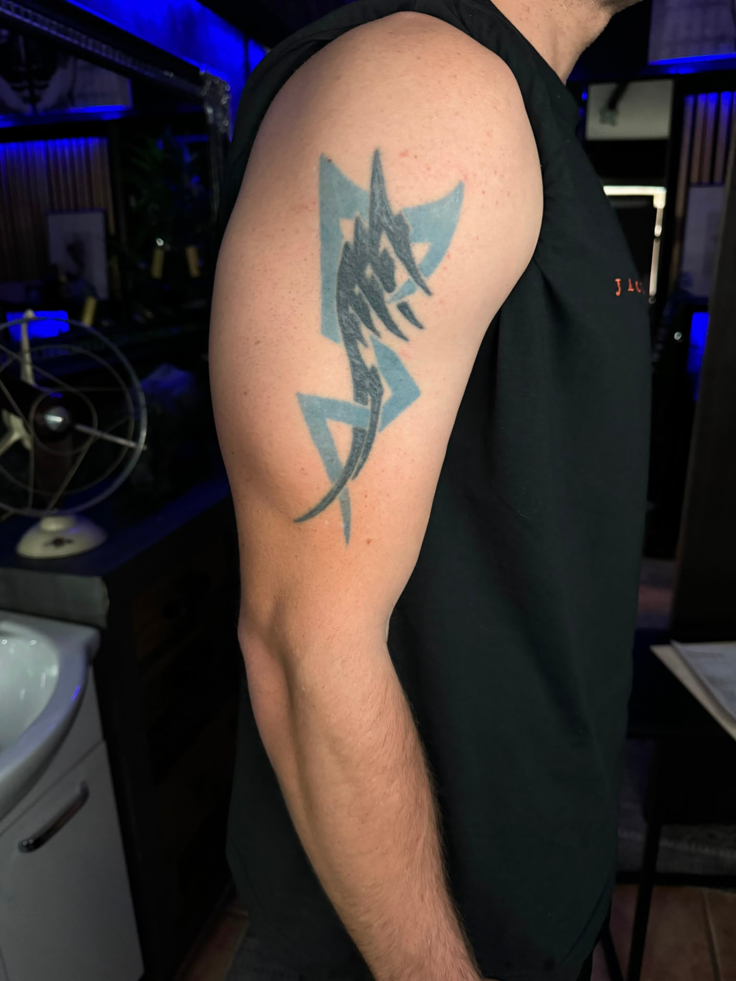 Cover-up · Oberarm – vorher